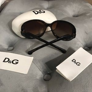 Dolce and Gabbana black and brown sunglasses